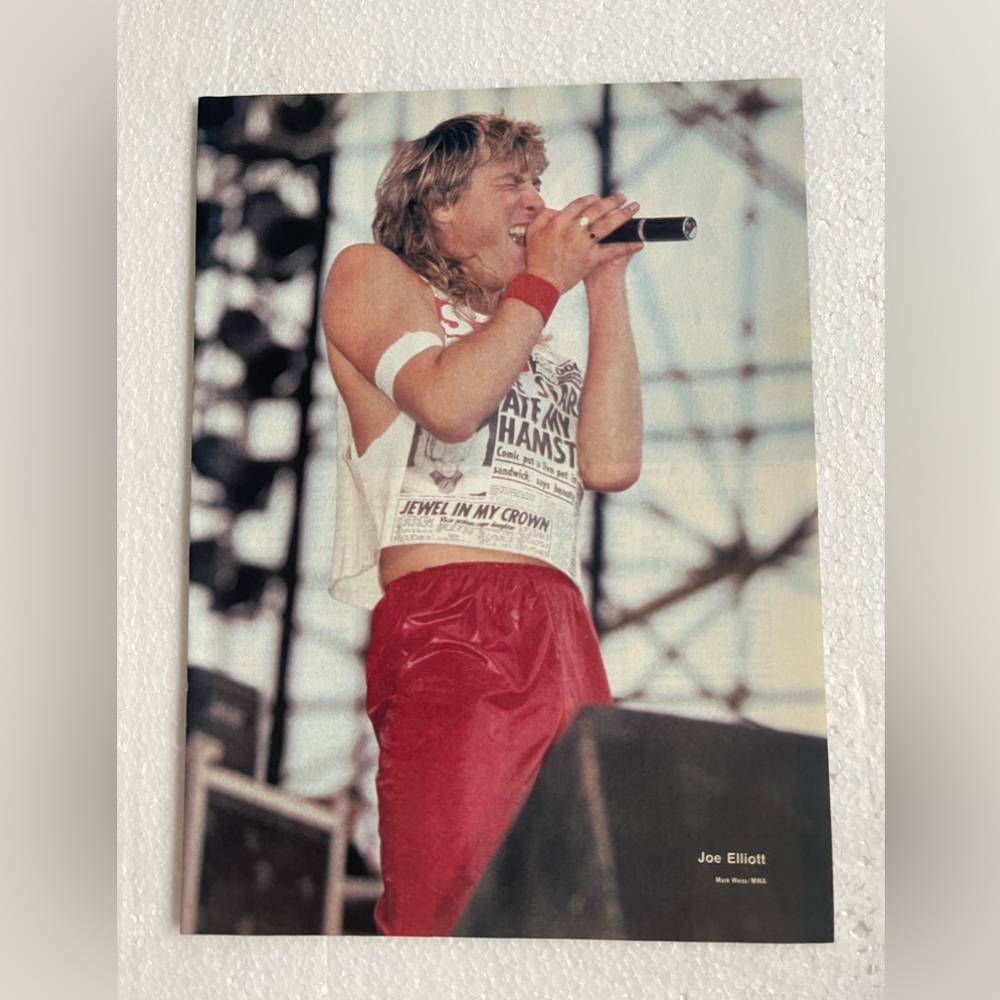 Def Leppard Joe Elliott pinup